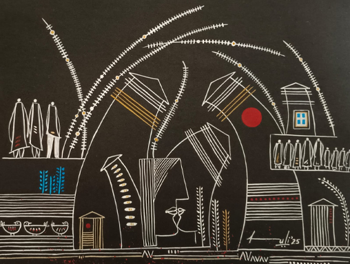 “Whispers of a Village: A Story Told Through Curves and Light”